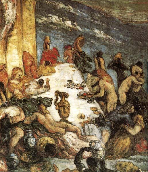 Paul Cezanne Le Festin Spain oil painting art